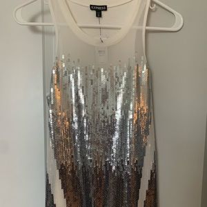 Express Sequin Tank * NEW WITH TAGS